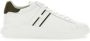 Hogan Witte Leren Sneakers met Groene Profielen White Heren - Thumbnail 1