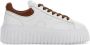 Hogan Witte Leren Sneakers met H-Stripes White Heren - Thumbnail 1