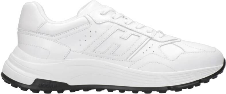 Hogan Witte Leren Sneakers met Iconisch H-Logo White Heren