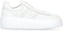 Hogan Witte Leren Sneakers met Logodetail White Dames - Thumbnail 1