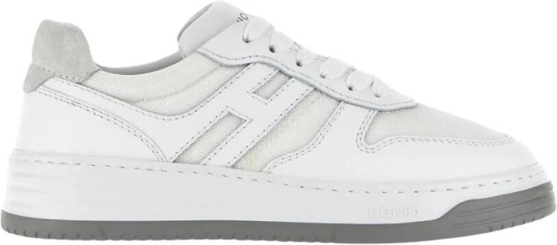 Hogan Witte Leren Sneakers met Memory Foam Multicolor Dames