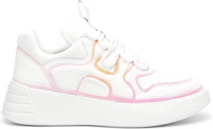 Hogan Witte Leren Sneakers met Memory Foam White Dames