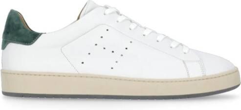 Hogan Witte Leren Sneakers met Openwerkdetails White Heren