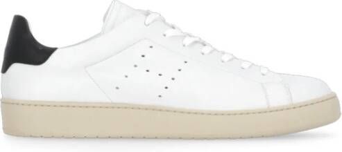 Hogan Witte Leren Sneakers met Openwerkdetails White Heren