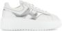 Hogan Witte Leren Sneakers Metallic Finish White Dames - Thumbnail 1