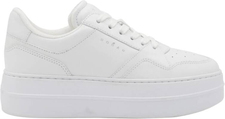 Hogan Witte Leren Sneakers Oversized Zool White Dames