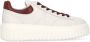 Hogan Witte Leren Sneakers Ronde Neus White Dames - Thumbnail 1