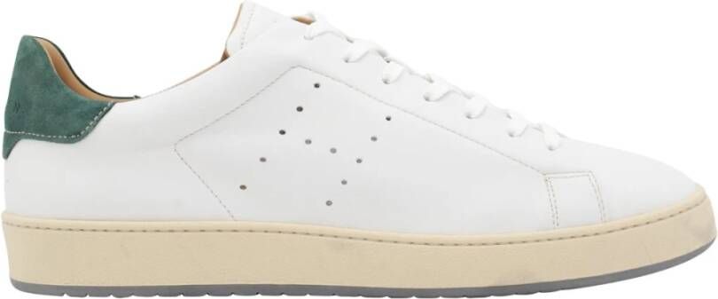 Hogan Witte Leren Sneakers Ronde Neus White Heren