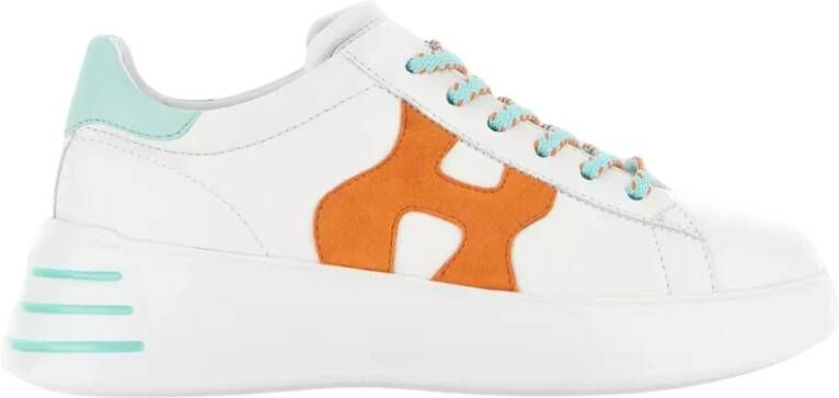 Hogan Witte leren sneakers White Dames