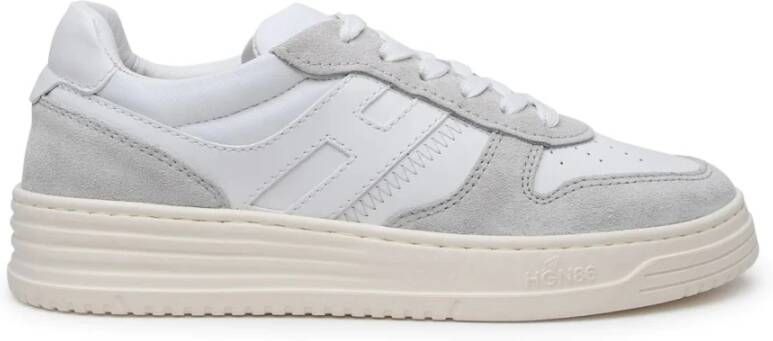 Hogan Witte Leren Sneakers White Heren