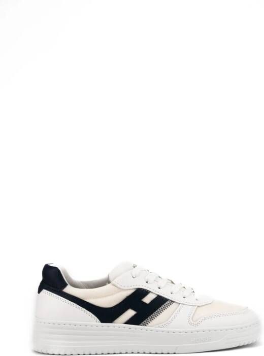 Hogan Witte Leren Sneakers White Heren