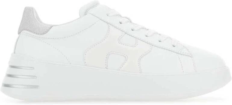 Hogan Witte Nappa Leren Rebel Sneakers White Dames