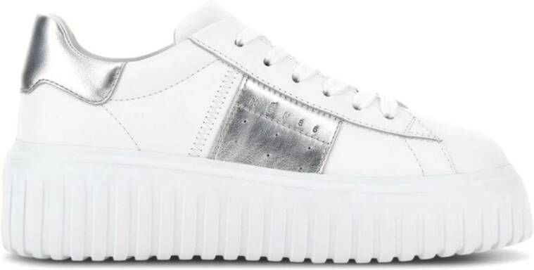 Hogan Witte platte schoenen met geheugenschuim White Dames