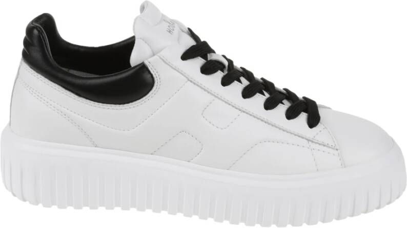 Hogan Witte platte schoenen met strepen White Heren