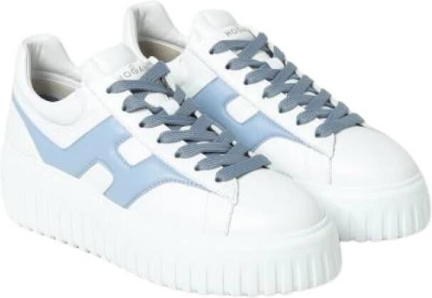 Hogan Witte Platte Schoenen White Dames