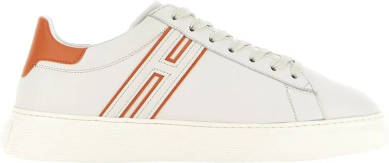 Hogan Witte Platte Schoenen White Heren