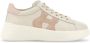 Hogan Witte Roze Leren Platte Schoenen Beige Dames - Thumbnail 1