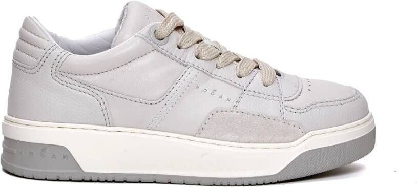 Hogan Witte Sneakers Glad Leer Geheugenschuim White Dames