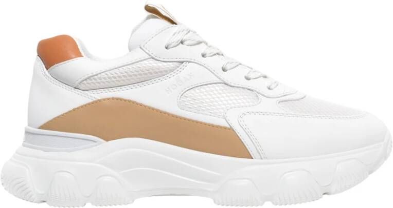 Hogan Witte Sneakers Hyperactive Leer Memory Foam White Dames