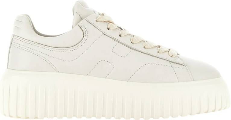 Hogan Roomwit Logo-Embellished Low-Top Sneakers White