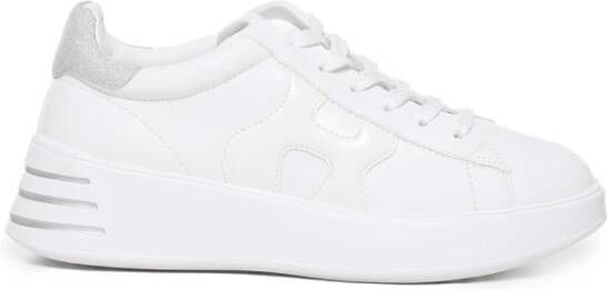 HOGAN Lage Sneakers Dames Rebel H564 Allacciato Maat: 40 Materiaal: Leer Kleur: Wit