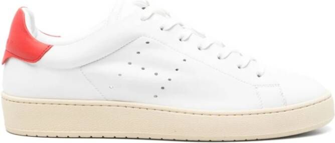 Hogan Witte Sneakers met H Logo Detail White Heren