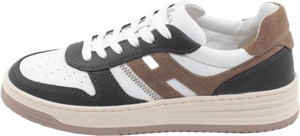 Hogan Witte Sneakers met Leer en Suède White Heren