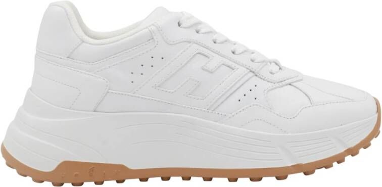 Hogan Witte Sneakers met Ronde Neus White Dames