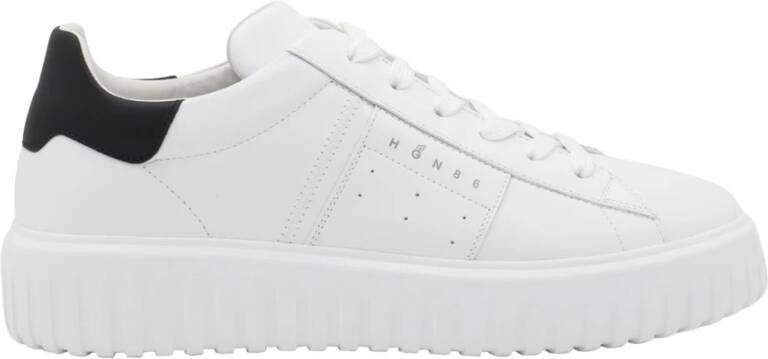 Hogan Witte Sneakers met Ronde Neus White Heren