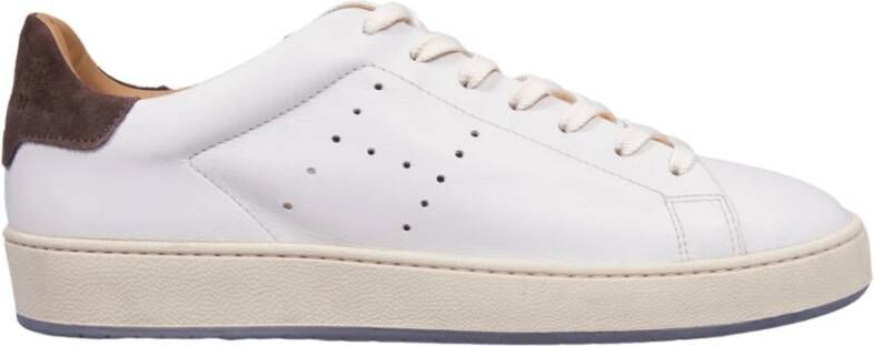 Hogan Witte Sneakers met Suède Details White Heren