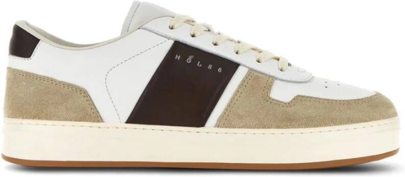 Hogan Witte Sneakers met Tonal Stiksels White Heren