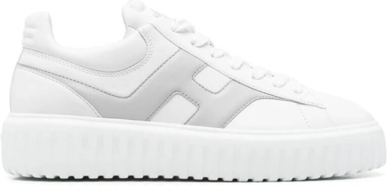 Hogan Witte Sneakers met Verwisselbare Veters White Heren