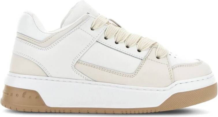 Hogan Witte Sneakers Paneeldesign Logoprint White Dames