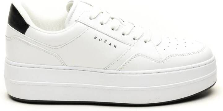 Hogan Witte Sneakers Vetersluiting Stijl White Dames