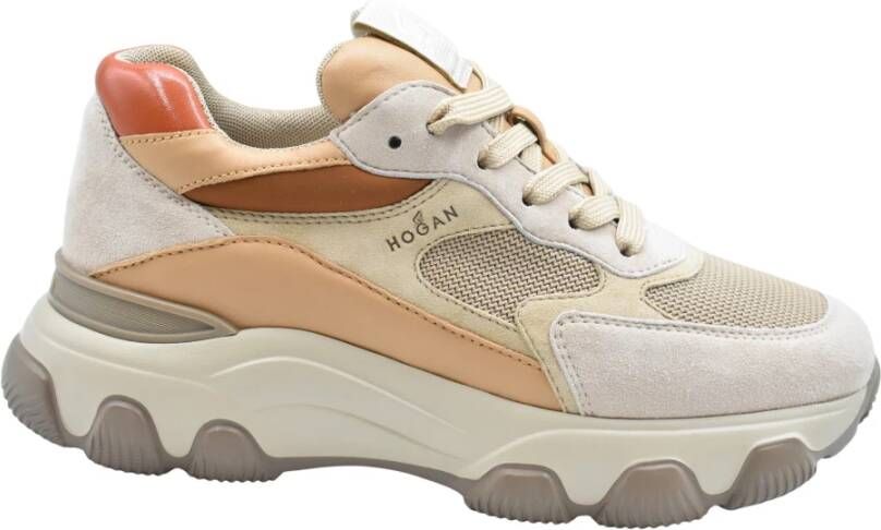 Hogan Witte Veterschoenen Multicolor Dames