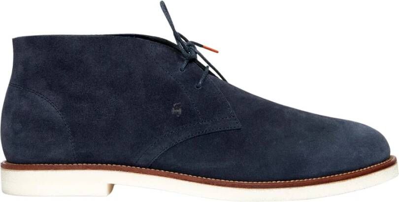 Hogan Zakelijke Schoenen Upgrade Blauw Suède Blue Heren