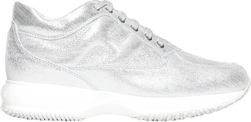 Hogan Zilveren Interactieve Sneakers voor Vrouwen White Dames