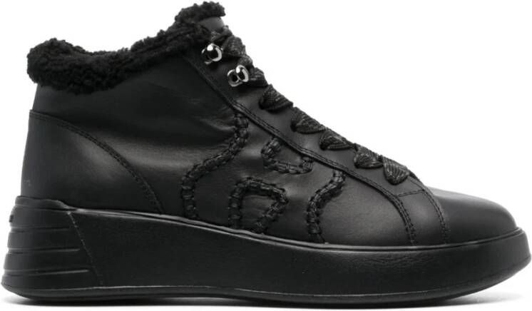 Hogan Zwarte Casual High Top Sneakers Black Dames