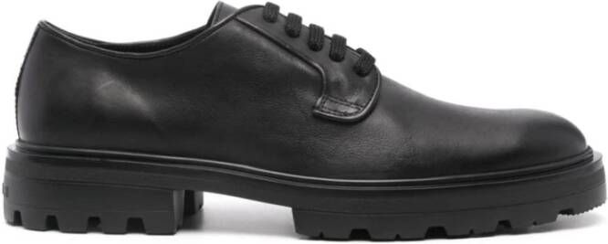 Hogan Zwarte Derby Schoenen Black Heren