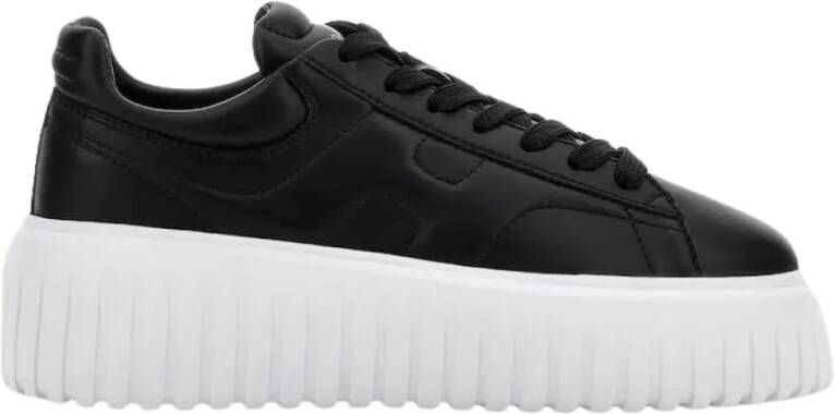 Hogan Allacciato Sneakers in Noir Nero Zwart Dames