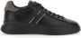 Hogan Zwarte Leren Heren Sneakers Black Heren - Thumbnail 1