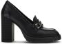 Hogan Zwarte Leren Mocassin Schoenen Black Dames - Thumbnail 1