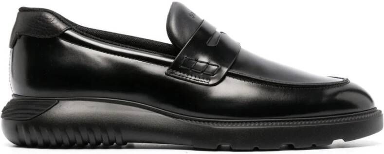 Hogan Zwarte Loafer met Memory Foam Voetbed en Lichtgewicht EVA Zool Black Heren