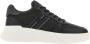 Hogan Zwarte Leren Sneakers H580 Stijl Black Heren - Thumbnail 1