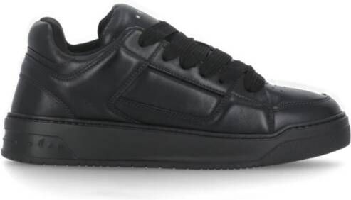 Hogan Zwarte Leren Sneakers met Verhoogde Zool Black Heren