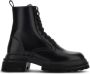 Hogan Zwarte Leren Veterschoenen Black Dames - Thumbnail 1