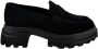 Hogan Zwarte Loafer Tankzool Black Dames - Thumbnail 1