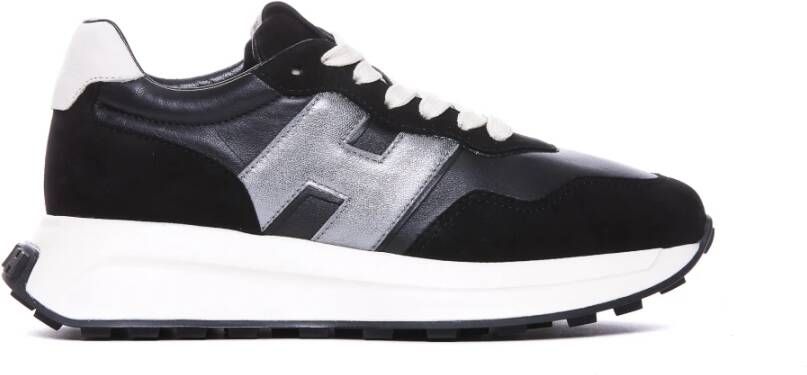 Hogan Zwarte Plateau Sneakers Black Dames