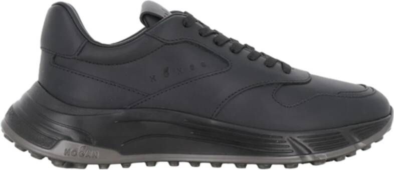 Hogan Zwarte platte schoenen voor vrouwen Black Heren