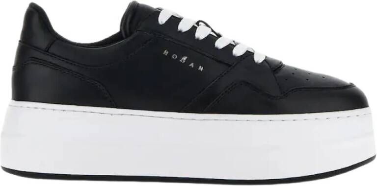 Hogan Zwarte Skyscraper Sneakers Urban Chic Black Dames